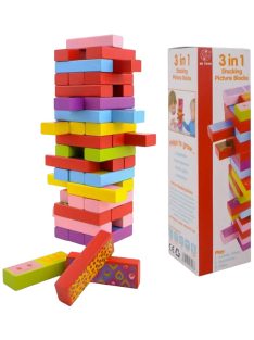 3 játék 1-ben - Jenga, dominó, memória