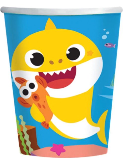 Baby Shark papír pohár 8 DARABOS 250 ml