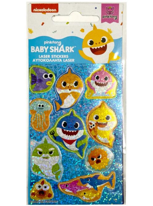 Baby Shark hologramos matrica szett Nr2