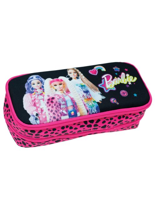 Barbie Extra 2 rekeszes tolltartó 26 cm