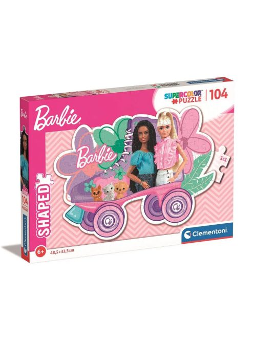 Barbie Roller Skate 104 db-os forma puzzle Clementoni