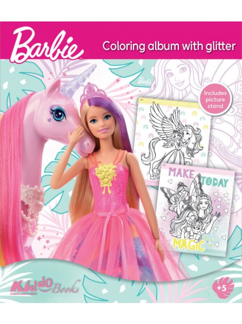 Barbie színező album glitteres - Kiddo foglalkoztató füzet Nr2