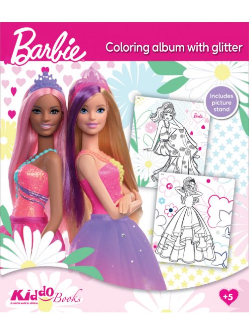 Barbie színező glitteres - Kiddo foglalkoztató füzet Nr1