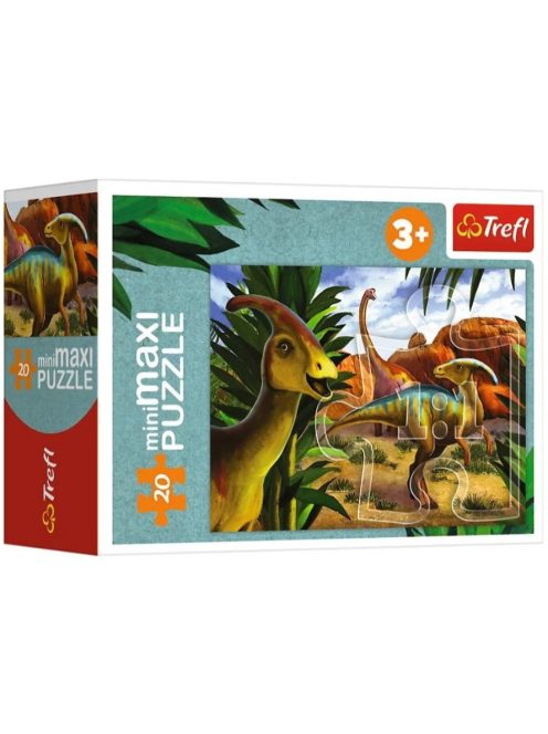 Dinosaurusok minimaxi Puzzle 20 db-os Parasaurolophus Trefl