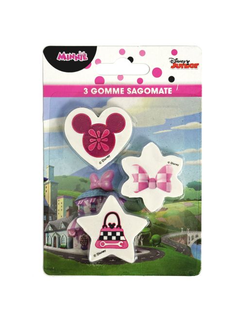 Disney Minnie forma radír szett 3 darabos