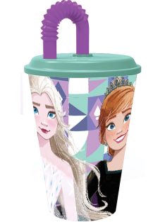   Disney Jégvarázs Ice Magic szívószálas pohár 430 ml Nr2