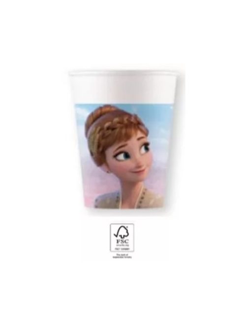 Disney Frozen II Wind Spirit, Jégvarázs papír pohár 8 DARABOS 200 ml FSC