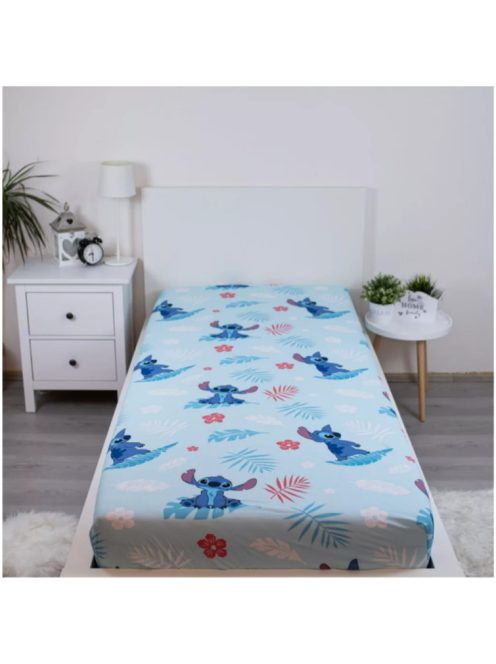 Disney Lilo és Stitch, A csillagkutya Blue gumis lepedő 90x200 cm Nr3