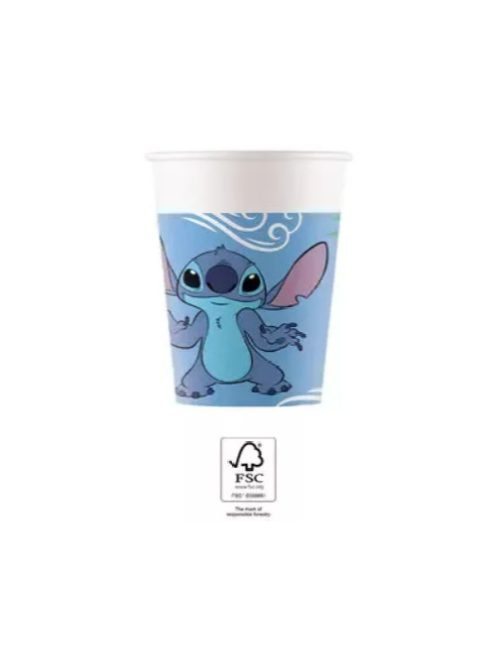 Disney Lilo és Stitch, A csillagkutya Angel papír pohár 8 DARABOS 200 ml FSC