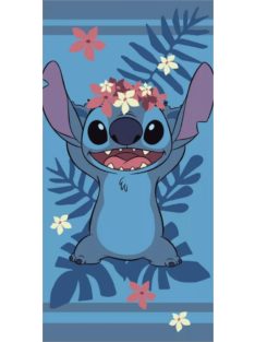   Disney Lilo és Stitch, A csillagkutya Wreath fürdőlepedő, strand törölköző 70x140 cm (Fast Dry) Nr1