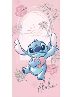   Disney Lilo és Stitch, A csillagkutya Heart fürdőlepedő, strand törölköző 70x140 cm (Fast Dry) Nr3