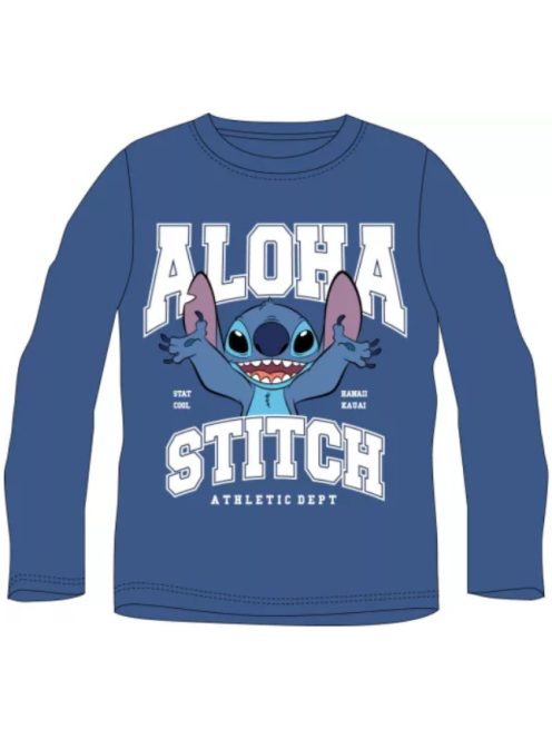 Disney Lilo és Stitch, A csillagkutya Athletic gyerek hosszú ujjú póló, felső 3 év, 4 év, 5 év, 6 év, 7 év, 8 év Nr1