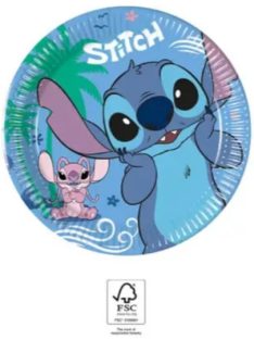   Disney Lilo és Stitch, A csillagkutya Angel papírtányér 8 DARABOS, 20 cm FSC