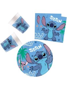   Disney Lilo és Stitch, A csillagkutya Angel party szett 36 DARABOS, 20 cm-es tányérral