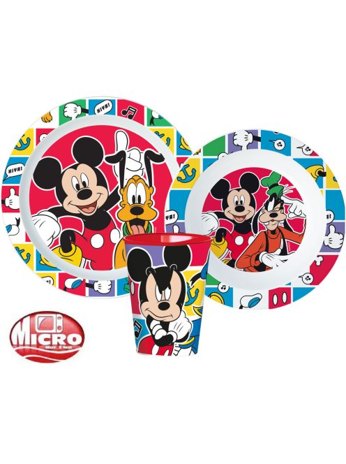 Disney Mickey Better Together étkészlet, micro műanyag szett 260 ml-es pohárral Nr2