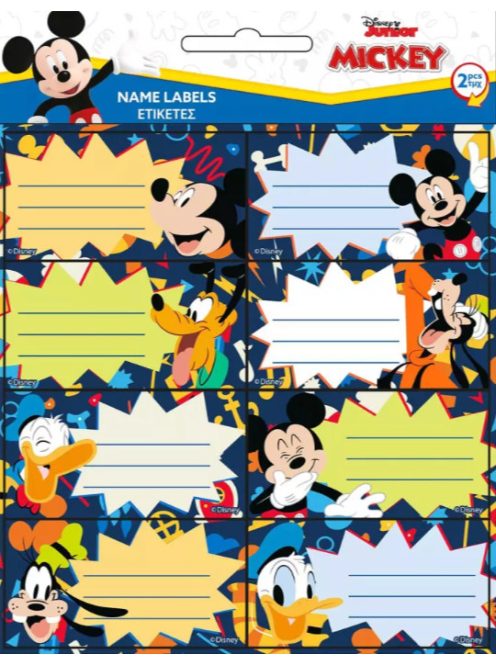 Disney Mickey Friends füzetcímke 16 darabos Nr2