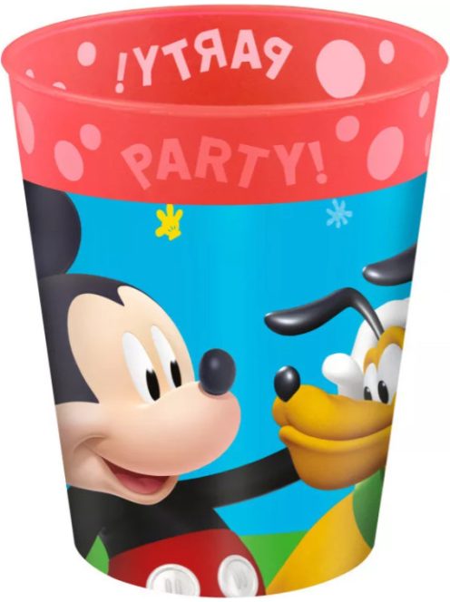 Disney Mickey Rock the House micro prémium műanyag pohár 250 ml