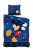 Disney Mickey Happy Steps ágyneműhuzat 140×200 cm, 63×63 cm microfibre /microfiber