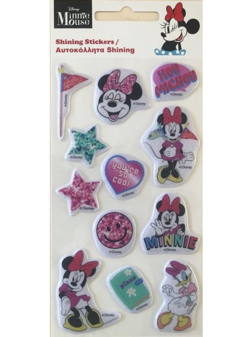 Disney Minnie csillogó pufi szivacs matrica szett Nr1