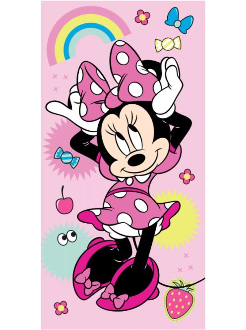 Disney Minnie Rainbow fürdőlepedő, strandtörölköző 70x140 cm Nr5