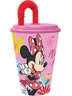 Disney Minnie szívószálas pohár 430 ml