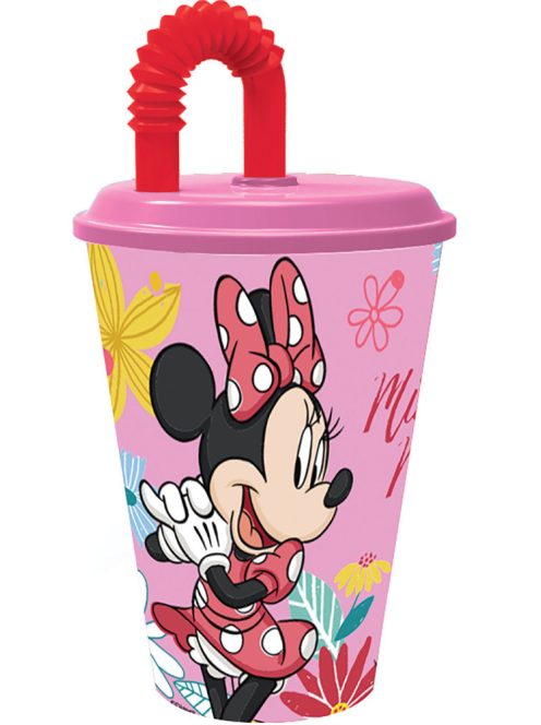 Disney Minnie szívószálas pohár 430 ml