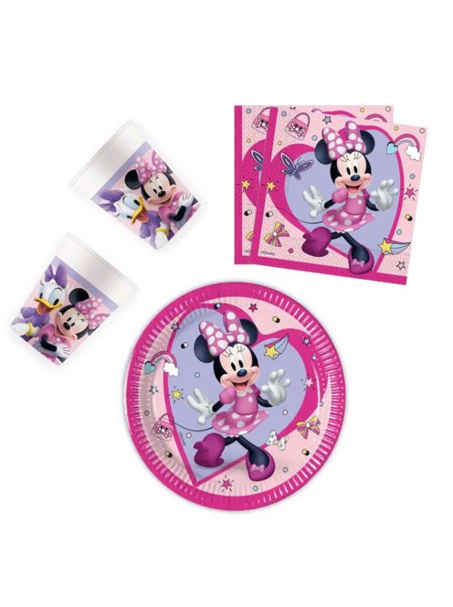 Disney Minnie Junior party szett 36 darabos, 20 cm-es tányérral