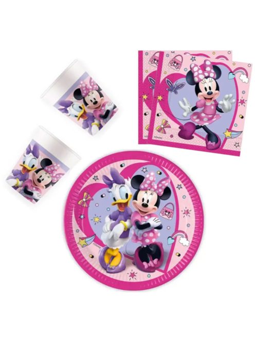 Disney Minnie Junior party szett 36 darabos, 23 cm-es tányérral