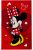 Disney Minnie Pretty in red kéztörlő, arctörlő, törölköző 30x50 cm Nr2