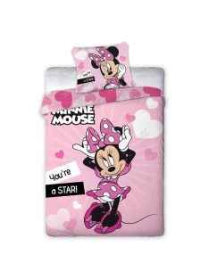   Disney Minnie Star ágyneműhuzat 140×200 cm, 63×63 cm microfibre /microfiber