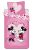 Disney Minnie Mickey Love ágyneműhuzat 140×200 cm, 70×90 cm microfibre /microfiber