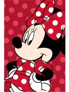 Disney Minnie Red mikroflanel, plüss takaró 100x150cm