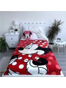 Disney Minnie Red mikroflanel, plüss takaró 100x150cm