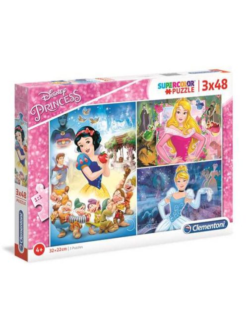 Disney Hercegnők puzzle 3x48 db - Clementoni