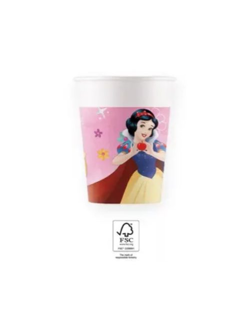 Disney Princess Live your Story, Hercegnők papír pohár 8 DARABOS 200 ml FSC Nr2