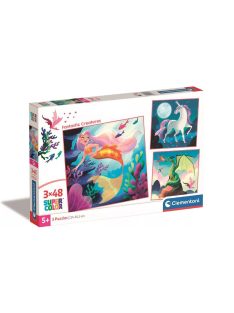 Fantasztikus lények Magic 3x48 db-os puzzle Clementoni