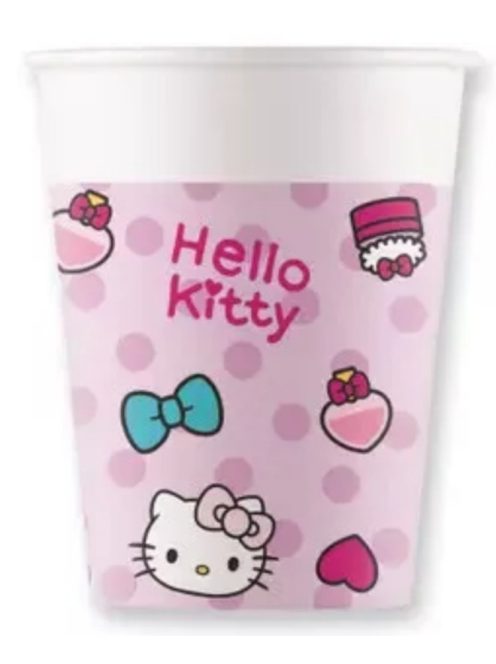 Hello Kitty Fashion papír pohár 8 DARABOS 200 ml