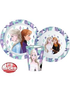   Disney Jégvarázs Ice Magic étkészlet, micro műanyag szett 260 ml-es pohárral Nr3