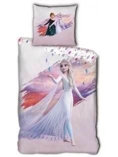   Disney Jégvarázs Magic Crystals ágyneműhuzat 140×200cm, 63×63 cm microfibre /microfiber