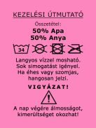 Kynga feliratos sötét rózsaszín rövid ujjú baba body - Kezelési útmutató 56, 62, 68, 74, 80, 86, 92, 98 cm - MEGSZŰNŐ TERMÉK, UTOLSÓ DARABOK
