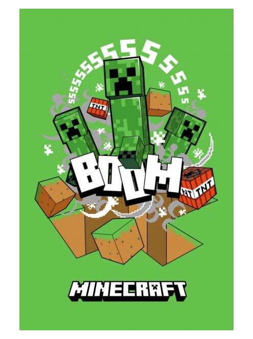 Minecraft Boom Creeper polár takaró, pléd 100x150 cm Nr3