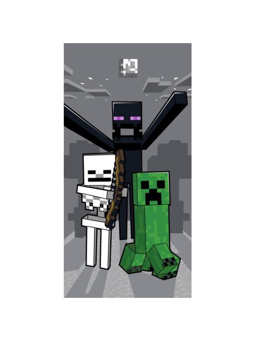 Minecraft fürdőlepedő, strand törölköző Mob Attack 70x140 cm