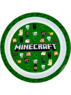 Minecraft Green műanyag lapostányér