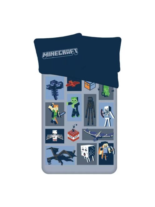 Minecraft Emblematic ágyneműhuzat 140×200 cm, 70×90 cm microfibre /microfiber