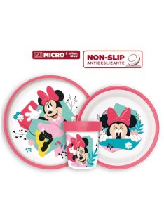   Disney Minnie Being More csúszásmentes étkészlet, micro műanyag szett