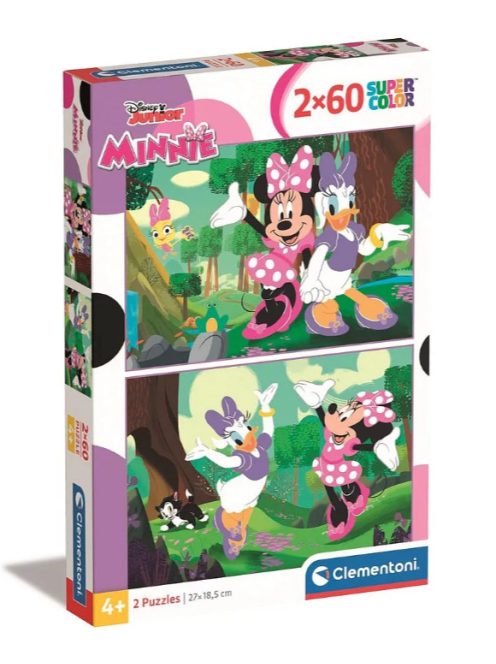 Disney Minnie Cuckoo-Loca and Figaro 2x60 db-os puzzle Clementoni