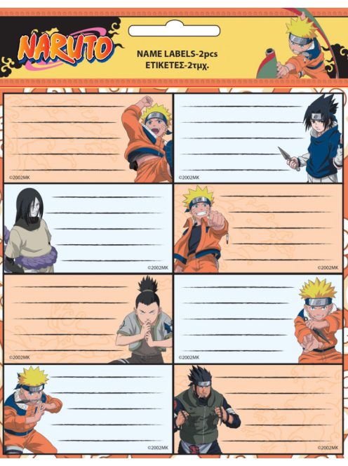 Naruto füzetcímke 16 darabos