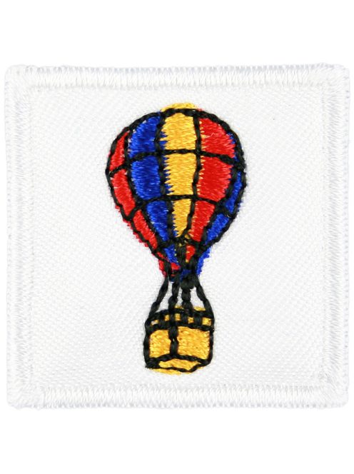 Ovis jel, Bölcsis jel, felvarrható, textilragasztóval felragasztható - Hőlégballon
