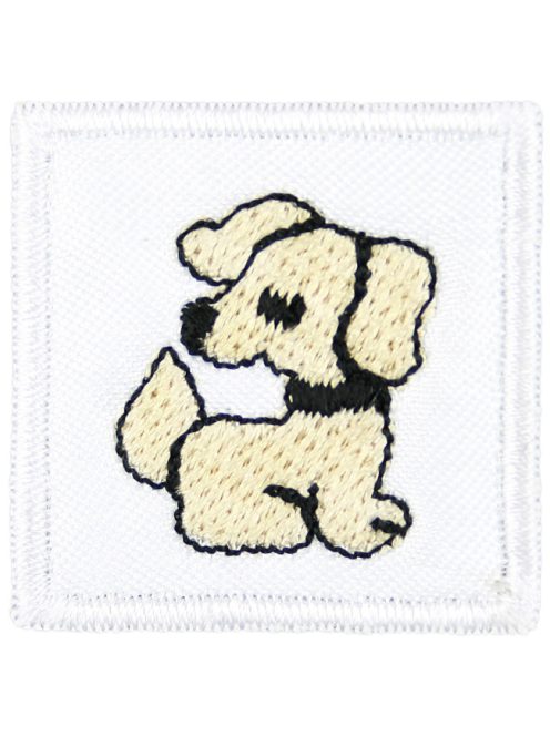 Ovis jel, Bölcsis jel, felvarrható, textilragasztóval felragasztható - Kutya