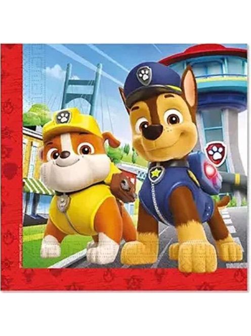 Paw Patrol Rescue Heroes, Mancs Őrjárat szalvéta 20 DARABOS, 33x33 cm Nr1